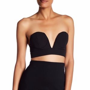 NBD Eternal Bustier Plunge Crop Top